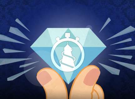Loot The Lanes escape room logo, fingers clasping a diamond stamped with the pier pressure helter skelter logo